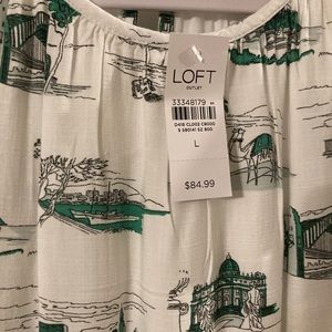 Loft Outlet Knee-Length White Sundress